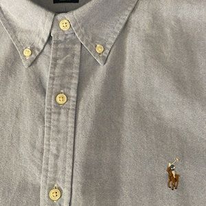 Light blue polo dress shirt